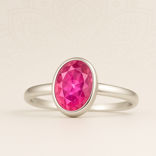 Simha × Uttara Phalguni Ruby Ring